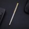 Ballpoint Pens, Stunning Silver Chrome Metal Pen with Golden Trim, Best Ball Pen Gift Set for Men & Women, Professional, Executive, Office, Nice Pens-Gift Box with 0.5mm Extra Black Refill
